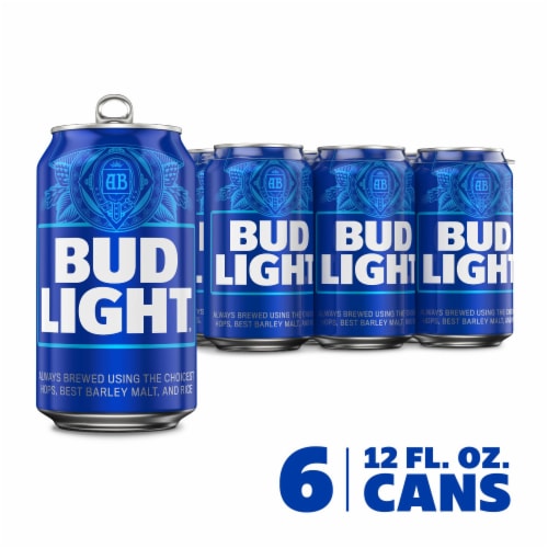 Bud Light Lager Beer, 6 cans / 12 fl oz - Fry's Food Stores