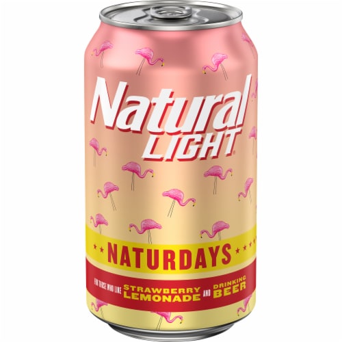 Natural Light Naturdays Strawberry Lemonade Beer Perspective: front