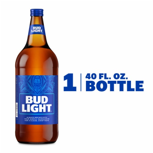 Bud Light American Light Lager Beer Perspective: front