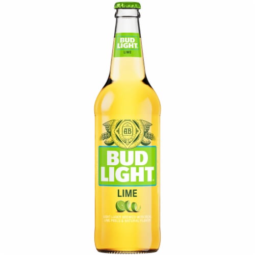 Bud Light Lime American Lager Beer Perspective: front