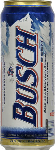 Busch Beer Perspective: front