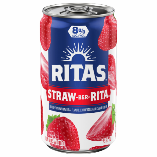 Ritas™ Straw-Ber-Rita® Can Perspective: front