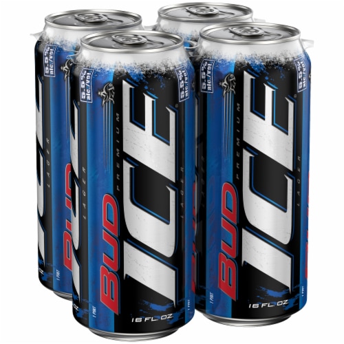 Bud Ice Beer Perspective: front