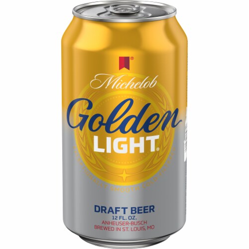 Michelob Golden Light Draft Beer Perspective: front