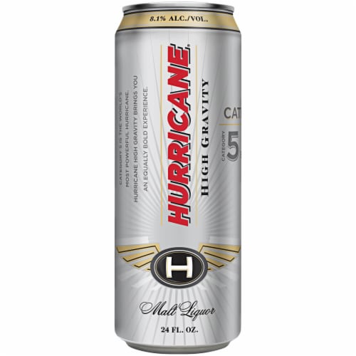 Hurricane High Gravity Lager Perspective: front