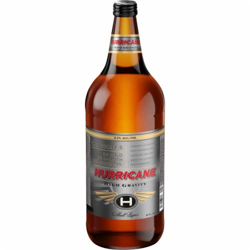 Hurricane High Gravity Malt Liquor Perspective: front