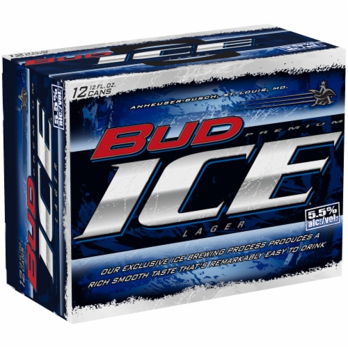 Bud Ice Beer Perspective: front