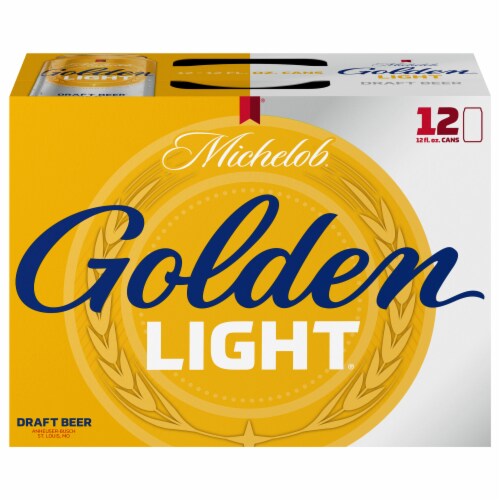 Michelob® Golden Light® Draft Beer Cans Perspective: front