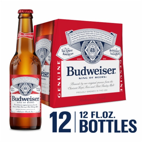 Budweiser Lager Beer Bottles