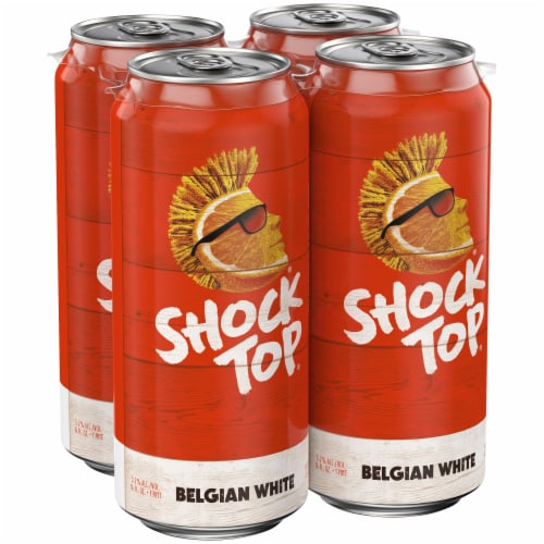 Shock Top Belgian White Wheat Beer Perspective: front