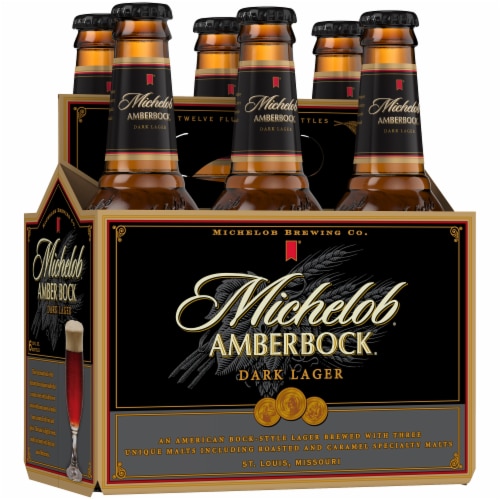Michelob AmberBock Dark Lager Perspective: front
