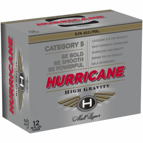 Hurricane High Gravity Malt Liquor Perspective: front