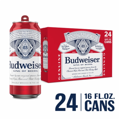 Budweiser American Lager Beer Perspective: front