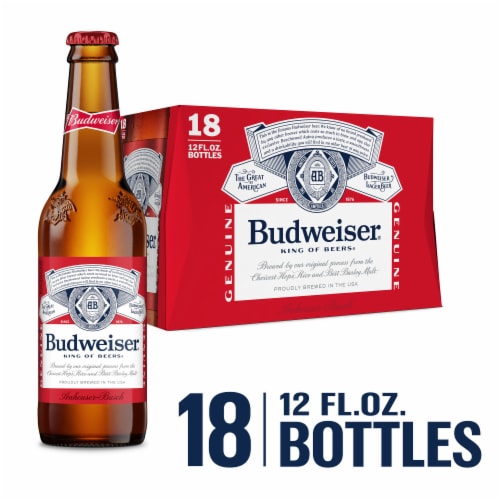 Budweiser Lager Beer Perspective: front