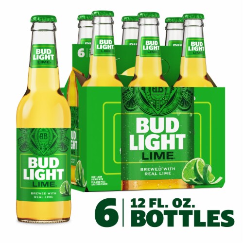 Bud Light Lime American Light Lager Beer Perspective: front