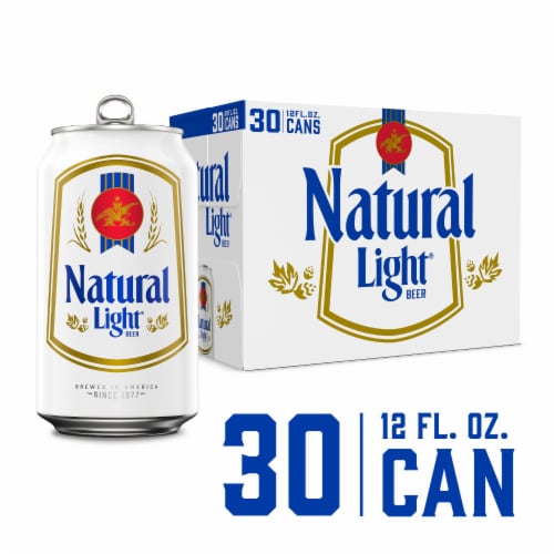 Natural Light Domestic American Lager Beer Perspective: front