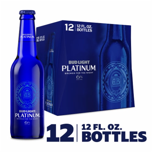 Bud Light Platinum Beer Perspective: front