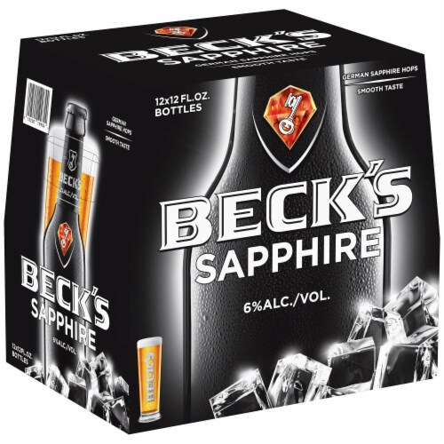 Beck's Sapphire Beer Perspective: front