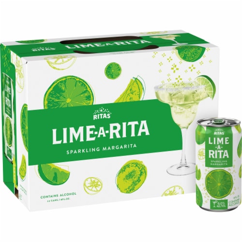 Ritas™ Lime-A-Rita Sparkling Margarita Flavored Malt Beverage Perspective: front