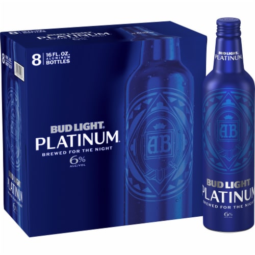 Bud Light® Platinum® Aluminum Bottles Perspective: front