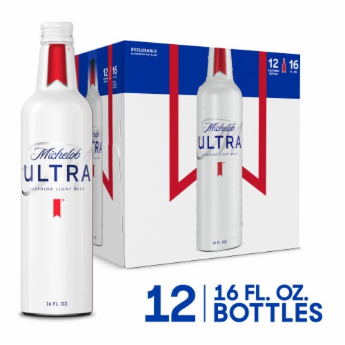 Michelob Ultra Beer, Superior Light, 12 Pack - 12 pack, 16 fl oz bottles