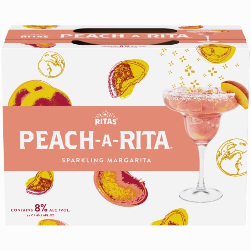 Ritas™ Peach-A-Rita Sparkling Margarita Flavored Malt Beverage Perspective: front