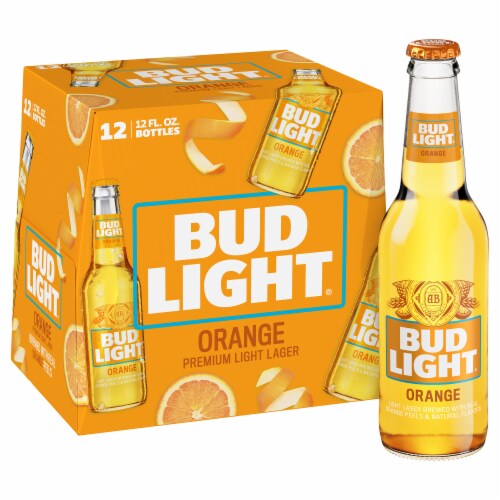 Bud Light Orange Beer Perspective: front
