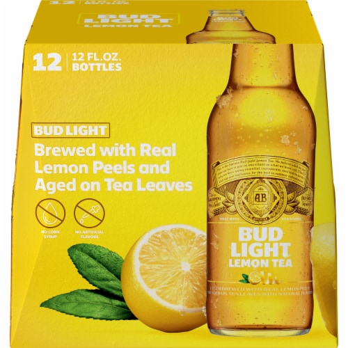 Bud Light Lemon Tea Beer Perspective: front