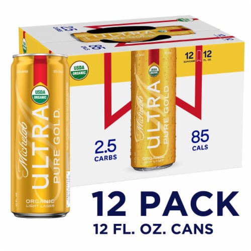 Michelob ULTRA Pure Gold Organic American Lager Beer Perspective: front