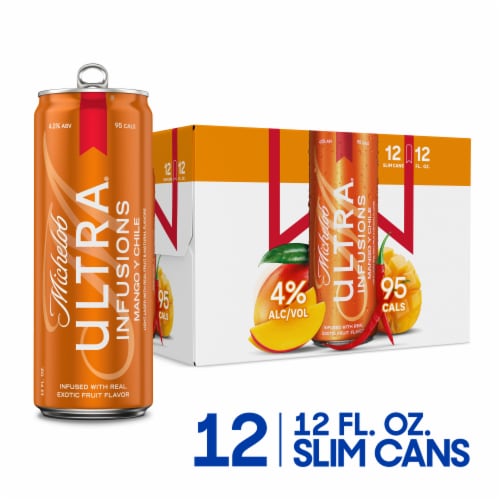 Michelob Ultra Mango y Chile Domestic Fruit Beer Beer Perspective: front