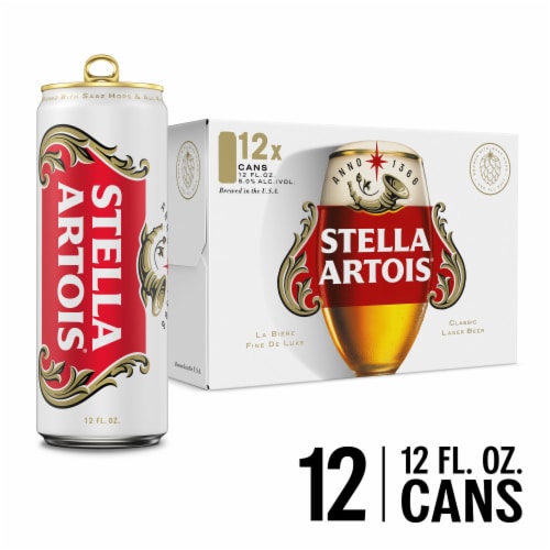 Stella Artois Premium Lager Beer Perspective: front
