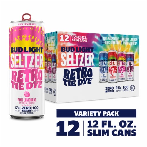 Bud Light Hard Seltzer Gluten Free Retro Tie Dye Variety Pack