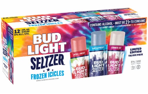 Bud Light Seltzer Frozen Icicles Perspective: front