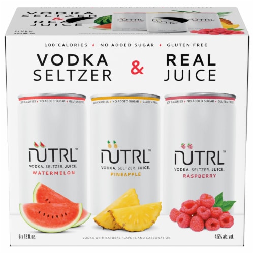 Nutrl Vodka Hard Seltzer Variety Pack Perspective: front