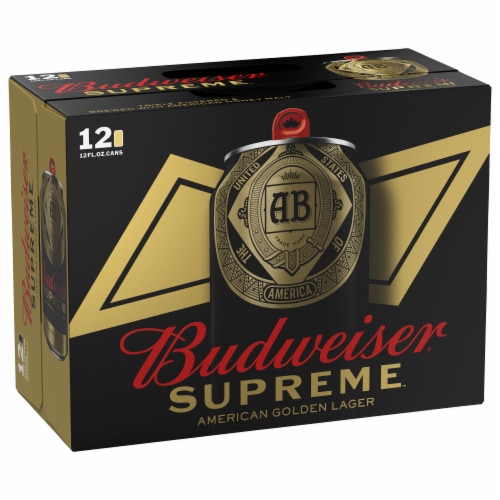 Budweiser® Supreme™ American Golden Lager Perspective: front