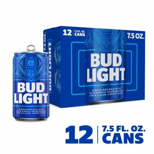 Bud Light American Light Lager Beer Perspective: front