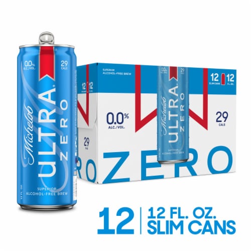 Michelob Ultra ZERO American Lager Beer Perspective: front