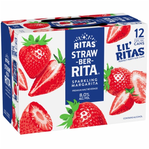 Ritas Sparkling Straw-ber-rita Margarita Perspective: front