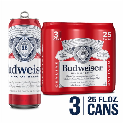 Budweiser Beer Perspective: front