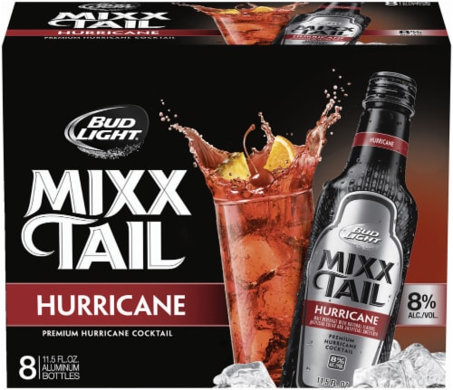 Bud Light Mixxtail Hurrican Flavored Hard Beverage Perspective: front