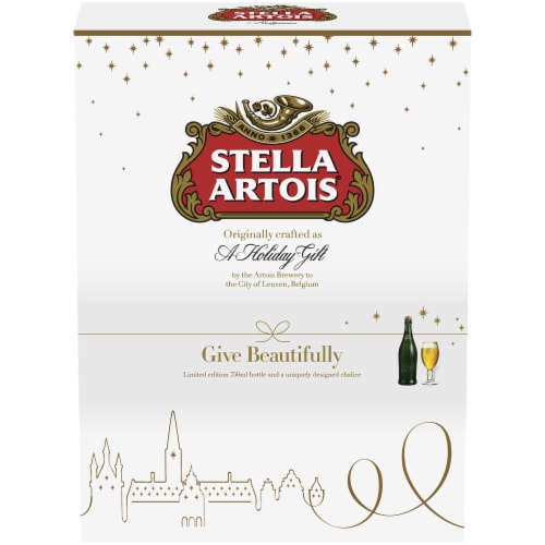 Stella Artois Gift Pack Bottle Perspective: front