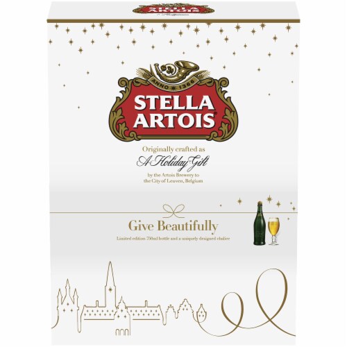 Stella Artois Gift Pack Bottle Perspective: front