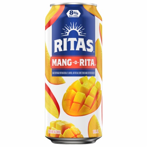 Ritas Mang O Rita Sparkling Margarita Flavored Hard Beverage Perspective: front