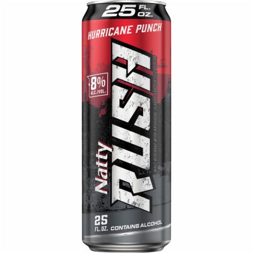Natty Rush Hurricane Punch Malt Beverage Perspective: front