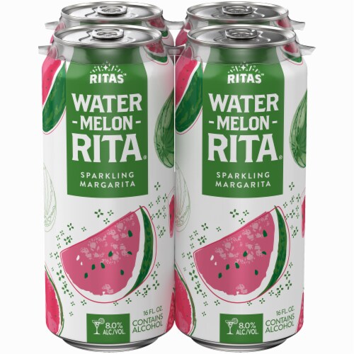 Ritas™ Water Melon Rita Sparkling Margarita Flavored Hard Beverage Perspective: front