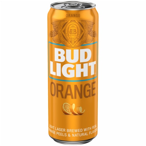 Bud Light Orange Beer Perspective: front