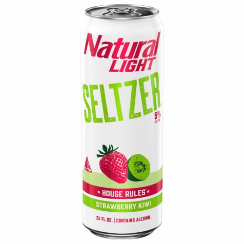 Natural Light Seltzer™ House Rules Strawberry Kiwi Hard Seltzer Perspective: front