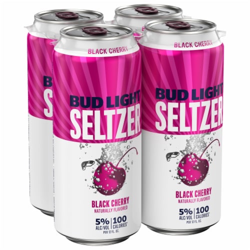 Bud Light Black Cherry Hard Seltzer Perspective: front