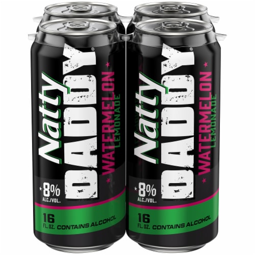 Natty Daddy Watermelon Hard Lemonade Perspective: front