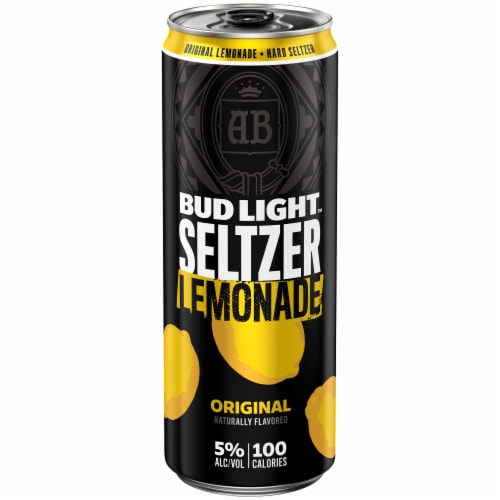 Bud Light Original Lemonade Hard Seltzer Single Can Perspective: front
